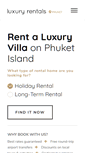 Mobile Screenshot of luxuryrentalsphuket.com